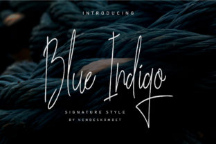 Blue Indigo Font: Authentic Handwritten Style for Campaigns