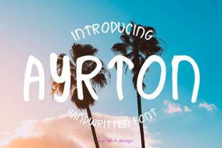 Discover Ayrton: The Joyful Handwritten Font for Creative Projects