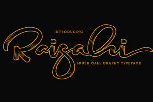 Discover Raisahi: A Bold and Elegant Handwritten Font
