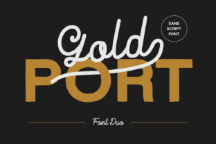 Gold Port Font: Bold Handcrafted Style for Makers