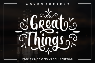 Great Things: A Handwritten Font for Creative Web Projects