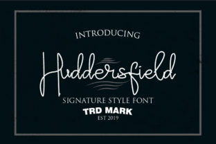 Huddersfield: A Stylish Script Font for Editorial Design