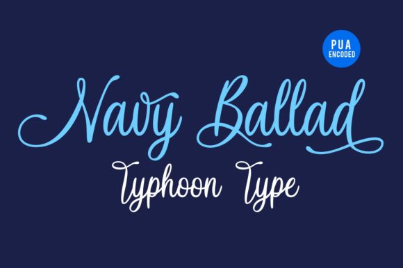 Navy Ballad Font: Organic Script for Handmade Labels