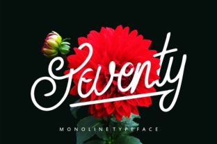 Seventy Font: Bold Monoline Script for Crafters