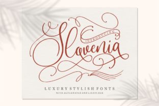 Slovenia Font Review: A Luxurious Script for Brand Identity