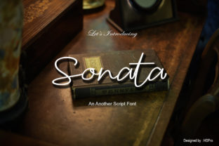 Sonata Font: A Script Typeface for Handmade Products