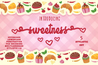 Sweetness Font: A Smart Handwritten Typeface for Crafters