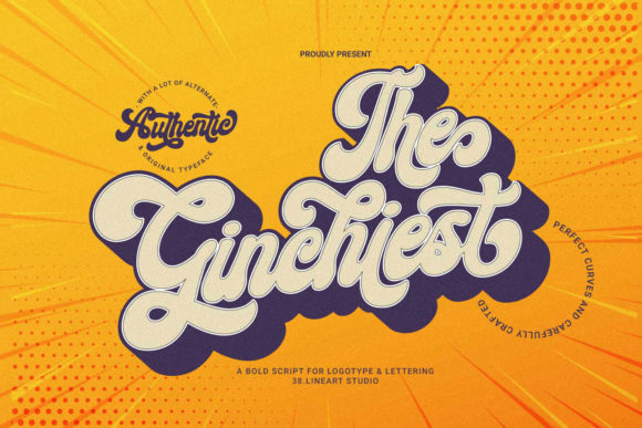 The Ginchiest Font: A Retro Typeface for Branding